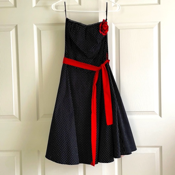 Ruby Rox Dresses & Skirts - Super Cute Polka Dotted Strapped Dress 🌹